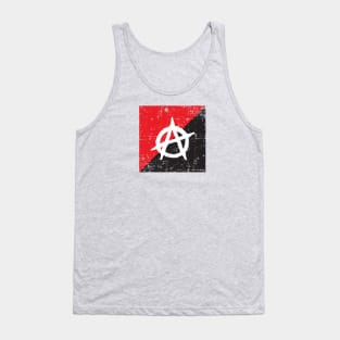 ANTIFA - anti fascist anarchist black red flag Tank Top